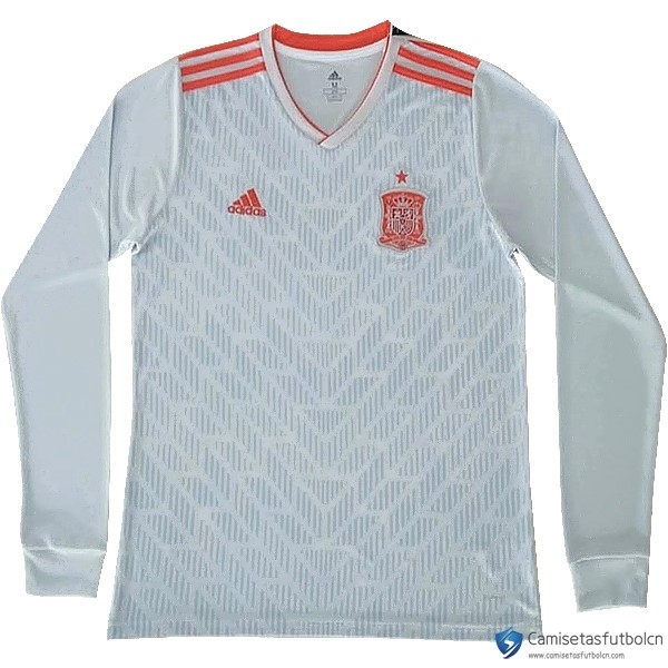 Camiseta Seleccion España Segunda equipo ML 2018 Blanco